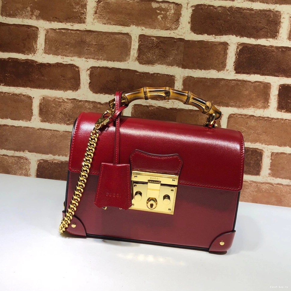 Firstbag ru bamboo GG small GUCCI Padlock bag shoulder 0825